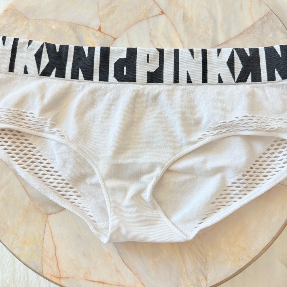 Victoria’s Secret PINK Very Sexy Cheeky Panty Lace Satin Silky Rare Bikini Small